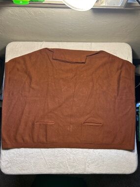 Turtle neck poncho - sleeveless W/ front pockets SZ M